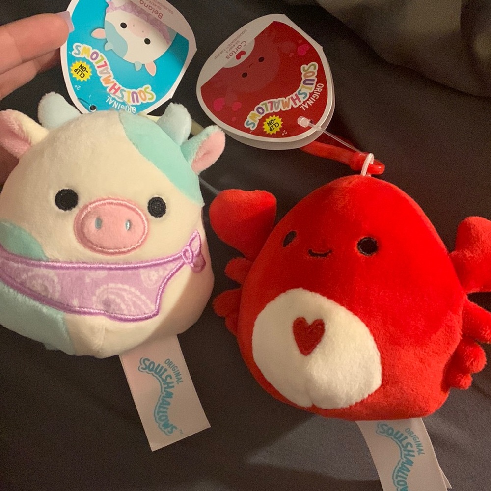 2 squishmallow clips
